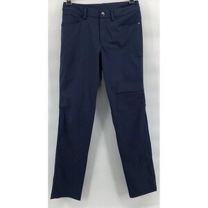 Lululemon Men's 5 Pocket Pants Size 30 Navy Slim Straight Pockets ABC Mid Rise